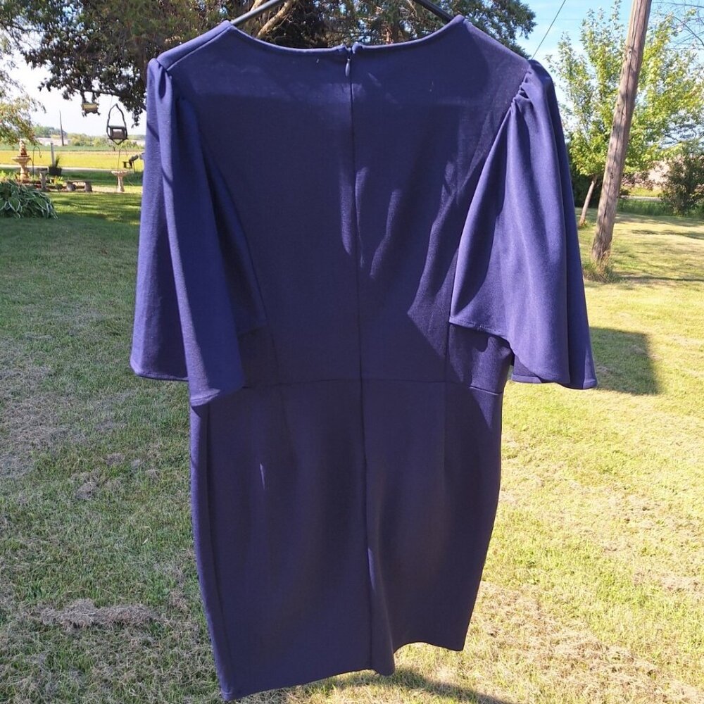 Grace Karin Women's NEW Blue and Flare Short Sleeve Simple Dress, Size XLarge - Picture 6 of 6